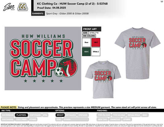 HWSC 2025 - Soccer Camp